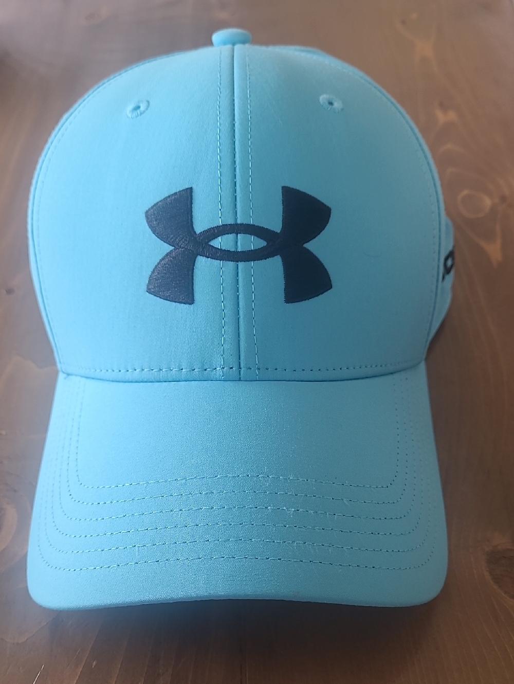 Under Armour Light Blue Golf Hat with Black Logo